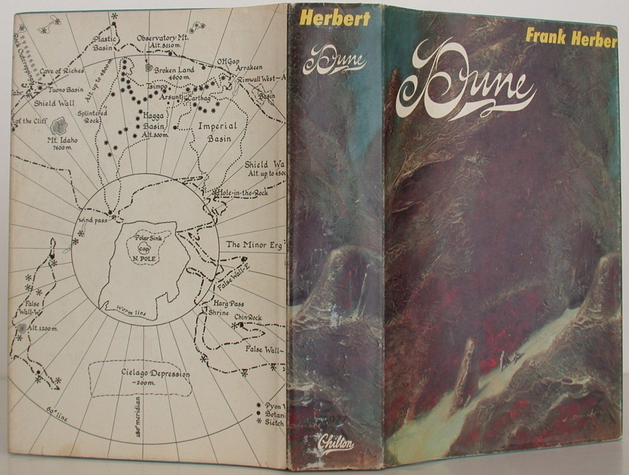 Дюна 1 читать. Dune Frank Herbert, 1965. Дюна Герберт Уэллс. Дюна Герберт карта. Карта дюны Фрэнк Герберт.